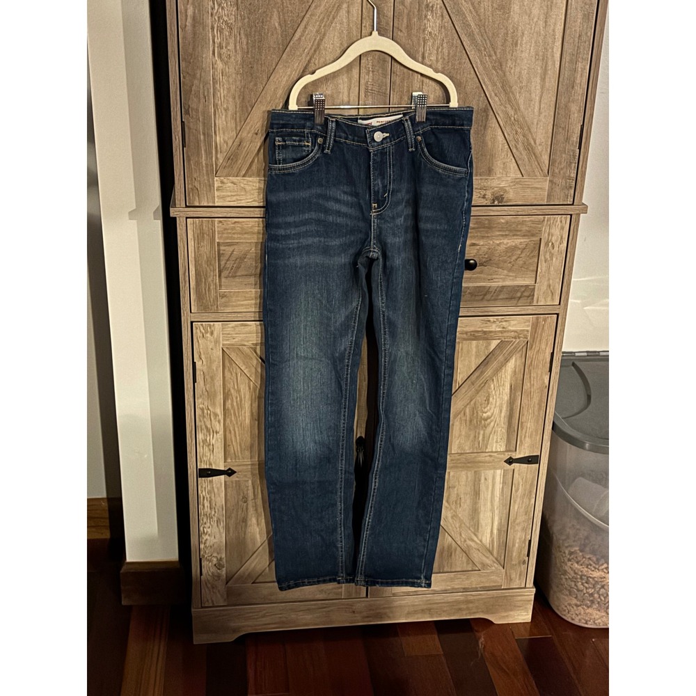 Levis 511 Slim Fit Boys Performance Jeans Dark Wash Denim Size 14 Regular 27x29